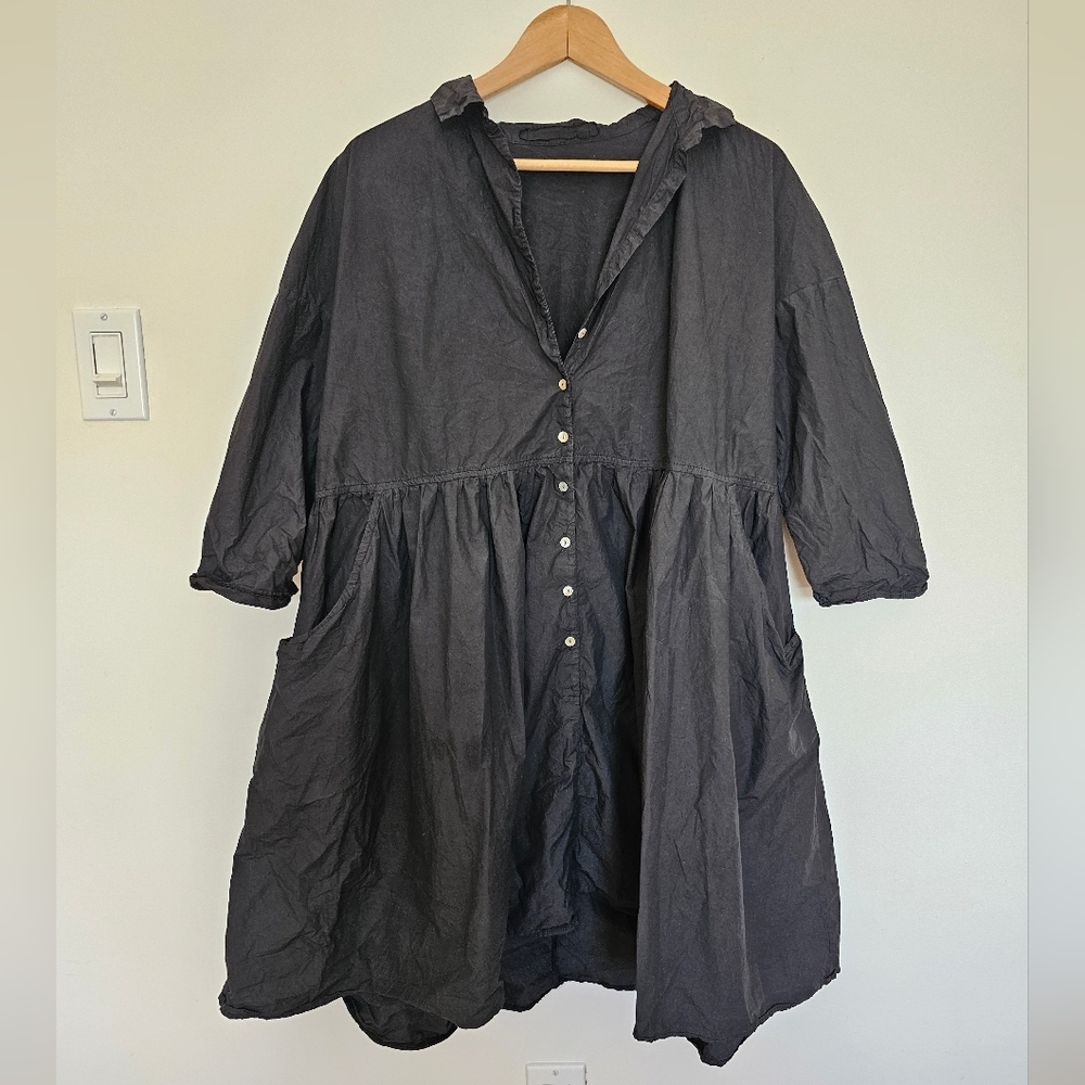 Album di Famiglia black dress small cotton poplin